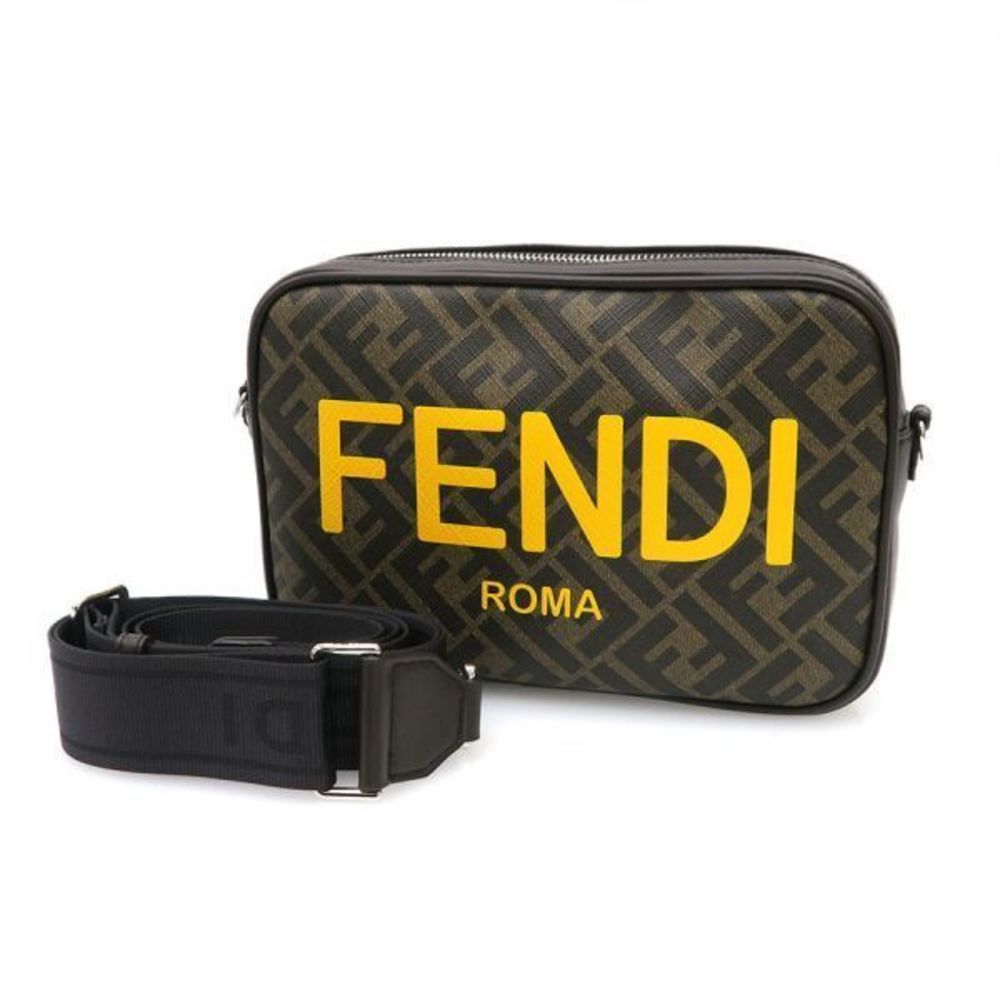 Fendi Camera Case Brown Ff Fabric Bag - Gem